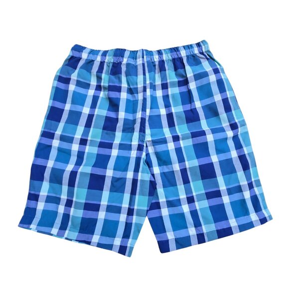 Polo Blue Checkered Men's Lightweight Shorts - Large - Picture 2 of 3